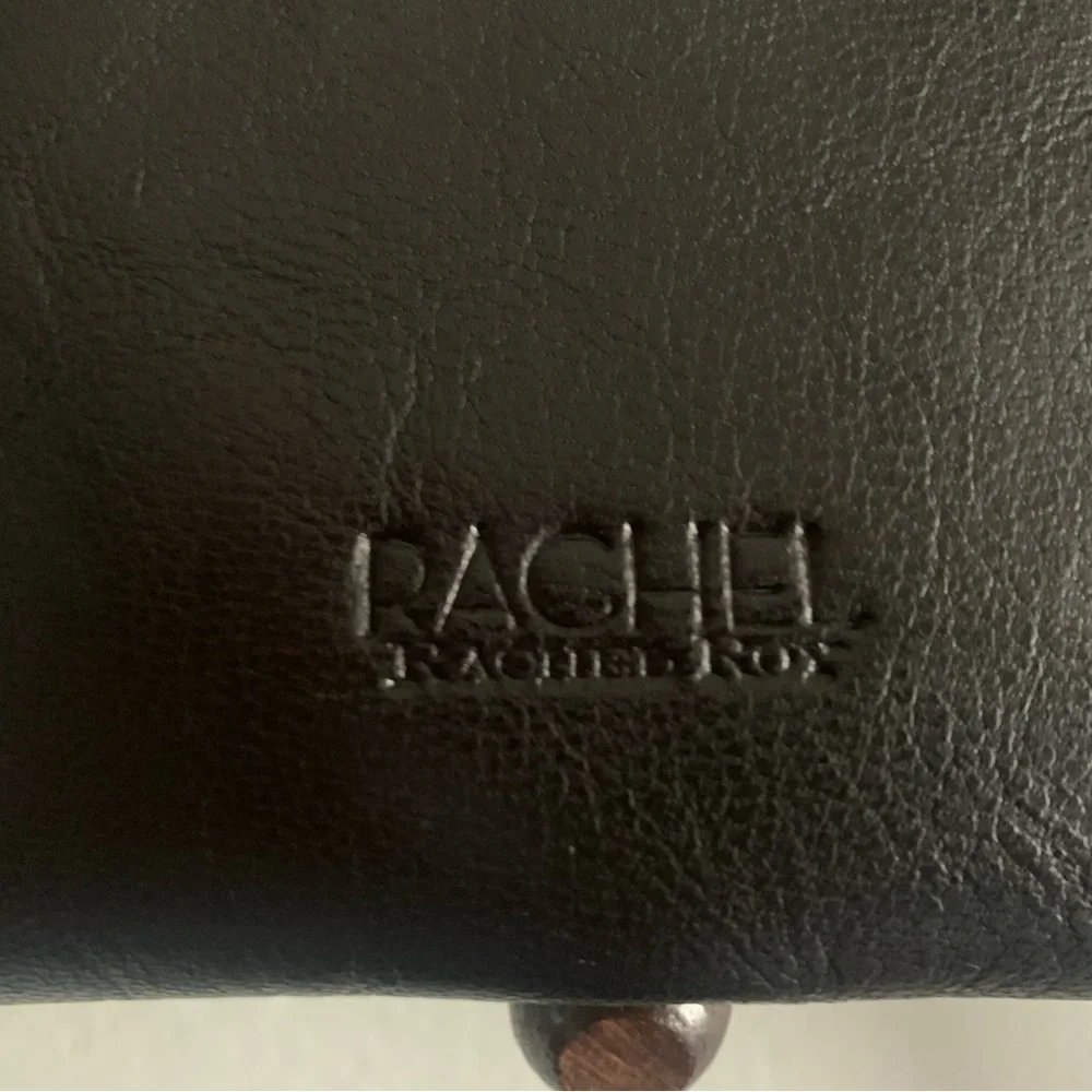 Rachel Roy Black Leather Crossbody Purse